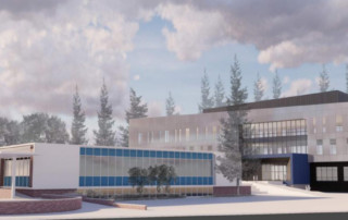 Drawing of downtown school